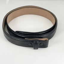 Tiffany Black Leather Mens Belt Size 36 - £155.31 GBP