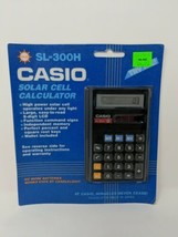 Casio SL-300H 8 Digit Solar Calculator Display New Old Stock VTG Made in Japan - £23.80 GBP