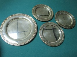 ONEIDA silverplate round 4 DISHES 5 1/2&quot; AND 7&quot; - $74.25