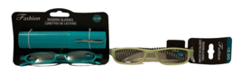 Fashion Womens +2.00 Reading Glasses Carrying Case Blue Green 2 Pair - £12.33 GBP
