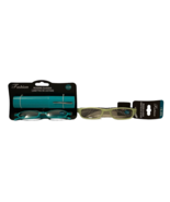 Fashion Womens +2.00 Reading Glasses Carrying Case Blue Green 2 Pair - £12.31 GBP