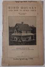 Bird Houses and How to Build Them Farmer&#39;s Bulletin 609 1922 - £15.69 GBP