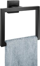 Matte Black Towel Ring,Square Hand Towel Holder,Towel Hanger, Bathroom, ... - $18.62