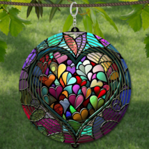 Heart of Hearts WindSpinner Wind Spinner 10&quot; /w FREE Shipping - $25.00