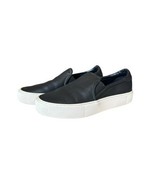 UGG Jass Black Leather Slip On Sneakers Size 7.5 - $47.39 CAD