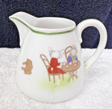 Antique Sunbonnet Sue Farmer Jim Nippon Milk Jug Creamer 3 1/4 Inch - $18.32