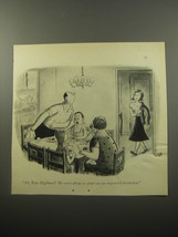 1950 Cartoon by Syd Hoff - Ah, your Highness! about to send out an invitation - £14.89 GBP