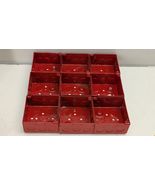 Pack of 9 Steel City 4&quot; Square 2-1/8&quot; Deep Red Box 1/2 in. and 3/4 in. K... - $1,521.07 MXN