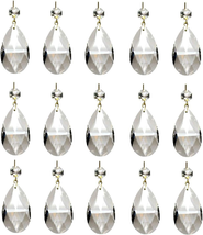 15 Pieces Clear Teardrop Crystal Chandelier gold Pinningangel Tears Series - £12.20 GBP