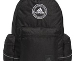 ADIDAS CITY ICON Unisex OSFA 17&quot; Backpack Laptop Black WHITE WIPE CLEAN  - £31.49 GBP