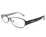 Coach Eyeglasses Frames HC5018 Rose 9077 Black White Cat Eye Logos 53-15... - $65.23