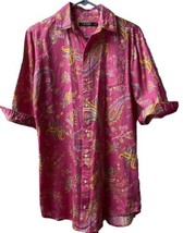 Lauren Ralph Lauren Womens Size XS Pink Paisley Sleep Shirt Cuffed Butto... - £17.25 GBP