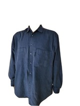 Vintage Levi&#39;s Silver Label Mens Button Up Shirt Blue Long Sleeve Large ... - $24.49