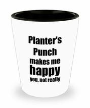 Planter&#39;s Punch Cocktail Shot Glass Lover Fan Funny Gift Idea For Friend Alcohol - £10.29 GBP