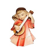 Guardian Angel of Peace with Mandoline wooden figurine ornament decorati... - $20.20+