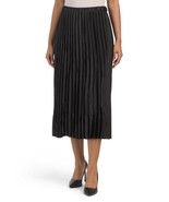 NEW ANNE KLEIN BLACK  MIDI PLEATED  SKIRT SIZE XL $119 - £64.44 GBP