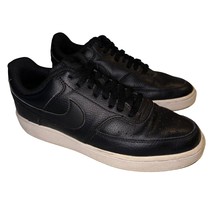 Nike Womens Court Vision Low Top Black Lace Up Sneakers, Size 7.5 CD5434... - £19.58 GBP