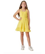 Habitual Girls Dress Yellow Sundress Sleeveless Short Slip-On Summer Pol... - $53.50 CAD