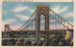 New York City NY George Washington Bridge Postcard E01 - $2.96