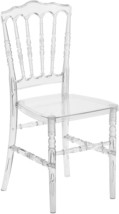 Flash Furniture Flash Elegance Crystal Ice Napoleon Stacking Chair - £119.07 GBP