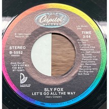 Sly Fox Lets Go All the Way / Como Tu Te Llama 45 Rock Synth Pop Capitol 5552 - £5.58 GBP