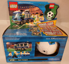 LEGO 3411 Team Transport Bus + Mini Ball Soccer Football SEALED NEW IN B... - $100.00