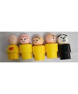 5 Vintage Fisher Price Jumbo Little People Black Dog Red Head, Black Cur... - €9,17 EUR