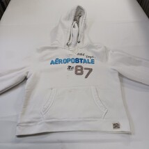 Aeropostale #87 Youth Girl White Drawstring Hoodie Pullover Sweatshirt Size XL image 14
