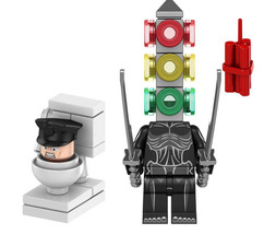 Minifigure Signal Person Skibidi Toilet Tv Show Cartoon Rare - £5.25 GBP