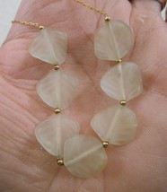 Vintage Delicate Gold Chain Necklace With Leaves - £11.74 GBP