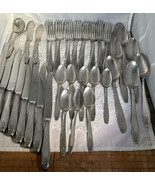 VINTAGE 1929 PRINCES-LADY DORIS SILVERPLATE SERVICE FOR 8 PLUS SERVING 3... - $61.38