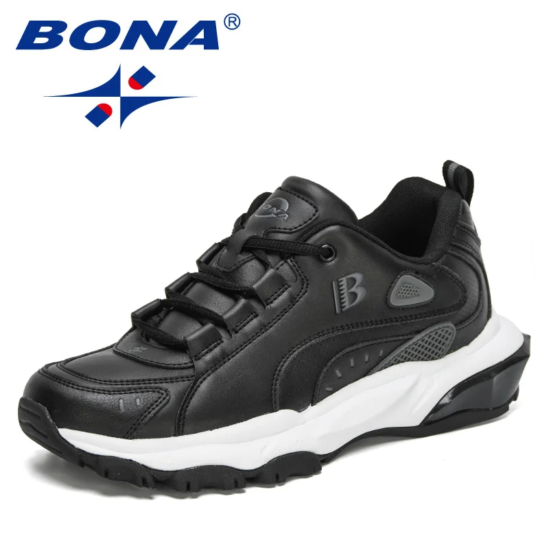 BONA 2024 New Designers Action Leather Casual Running  Shoes Men Wal Footwear  T - £172.62 GBP