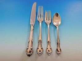 English Gadroon by Gorham Sterling Silver Flatware Set for 8 Service 32 Pieces - $39,663.00 MXN