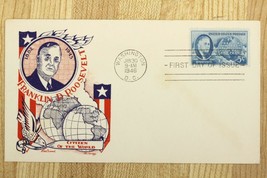 US Postal History Cachet Cover FDC 1946 Franklin Roosevelt FDR Citizen of World - £8.55 GBP