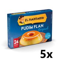 EL MANDARIN Flan Pudding Powder Mix Portugal 5 x Boxes (20 sachets x 4.8... - £8.06 GBP