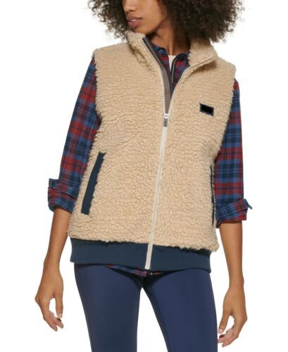Primary image for Bass Outdoor Womens Route Hiking Faux Sherpa Vest Size Small Color Oatmeal