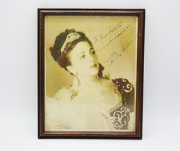 Antique Zinka Milanov Opera Soprano Signed B&amp;W Photograph Framed - £129.49 GBP