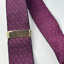 Maroon Made in England Leather Gold Brass Hardware Red Black Ribbon  - $49.50