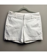 Westport 1962 High Rise Chino Bermuda Shorts, White Sz 10 - $446.38 MXN