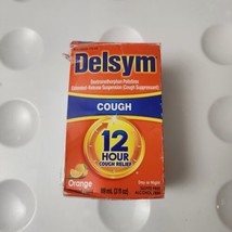 Delsym Orange Flavor Adult Cough Suppressant Liquid 3oz Exp 02/26 Or Later  - £7.75 GBP