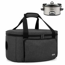 Insulated Slow Cooker Bag (With A Bottom Pad And Lid Fasten Straps), Slo... - £52.87 GBP