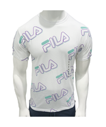 NWT FILA MSRP $32.99 MEN&#39;S WHITE CREW NECK SHORT SLEEVE T-SHIRT SIZE S X... - £14.85 GBP