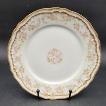 Vintage Theo Haviland Limoges Schleiger 844 Double Gold Luncheon Plate 8.5&quot; - $19.79