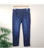 NYDJ | Faded Star Print Straight Leg Ankle Jeans, size 8 - £22.82 GBP