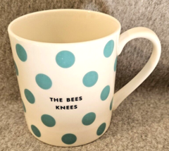 Kate Spade New York Speak Chic Lenox Coffee Cup Mug The Bees Knees Polka Dots - £14.15 GBP