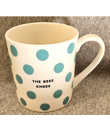 Kate Spade New York Speak Chic Lenox Coffee Cup Mug THE BEES KNEES Polka... - $22.58 CAD