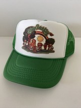 Vintage Cabbage Patch Kids Hat Adjustable snapback Hat Green Unworn Trucker Cap - £14.09 GBP