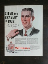 Vintage 1932 Williams Shaving Cream Aqua Velva Full Page Original Ad 424 - $6.92
