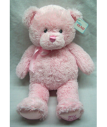 Baby GUND SOFT PINK TEDDY BEAR 14&quot; Plush STUFFED ANIMAL Toy NEW - $19.80