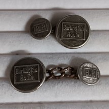 Burlington Route Uniform Buttons Railroad Coupled Buttons - £30.75 GBP